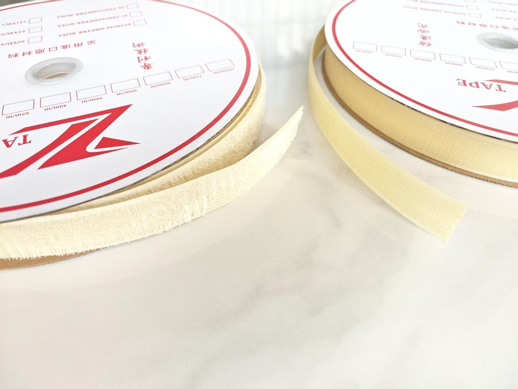 High temperature resistant 300 degree Celsius fireproof flame retardant aramid hook and loop fastener tapes for use inside aircraft cabins